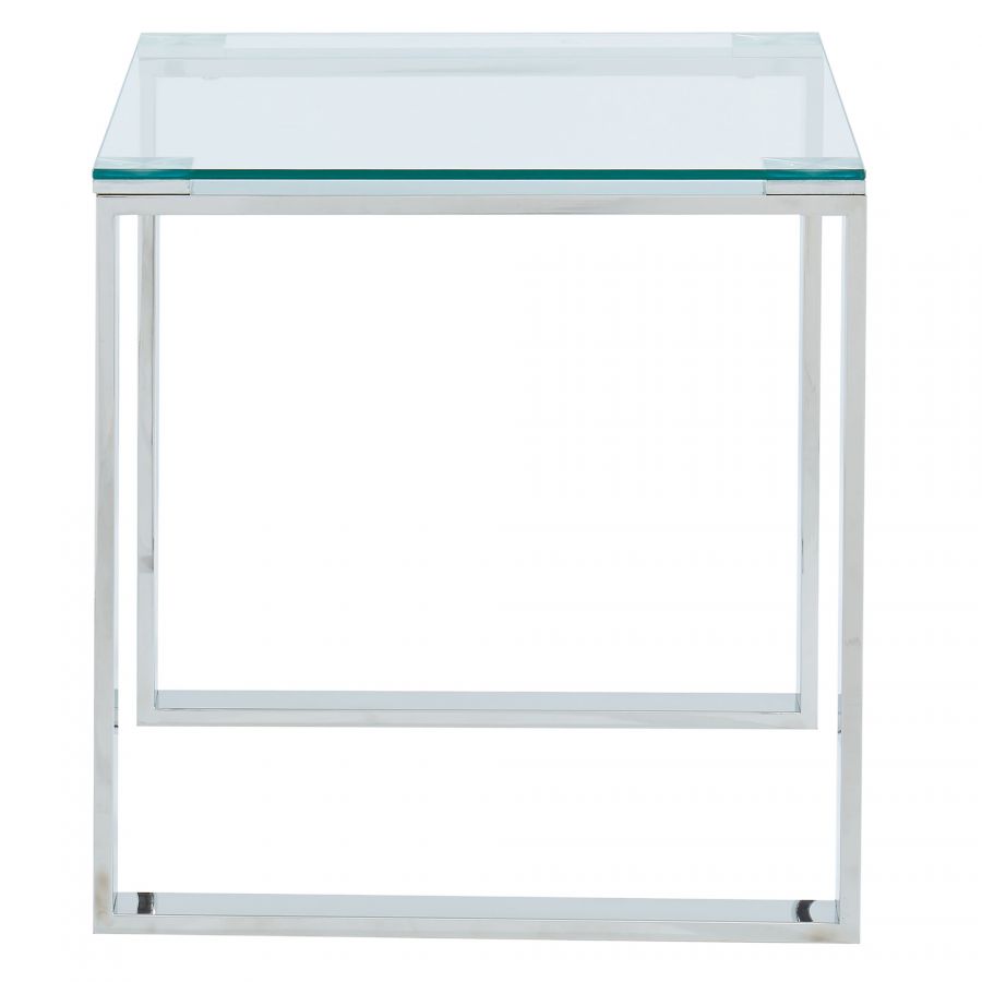 Zevon Silver Accent Table