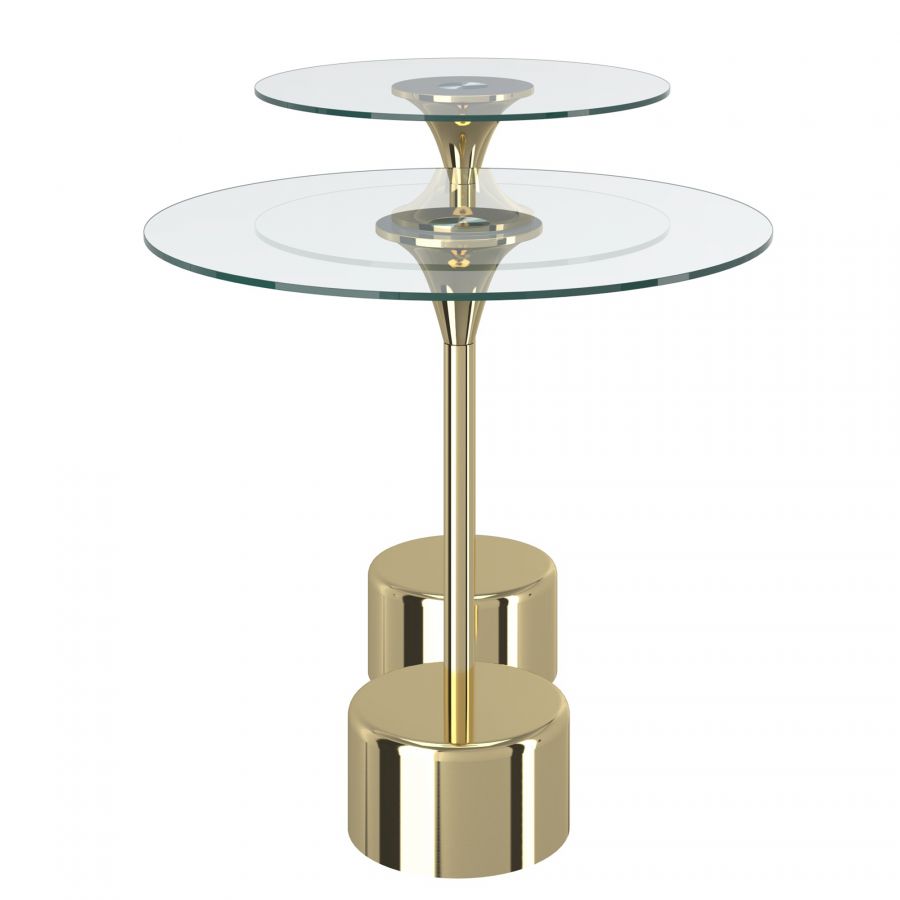 Tulip 2pc Gold Accent Table Set