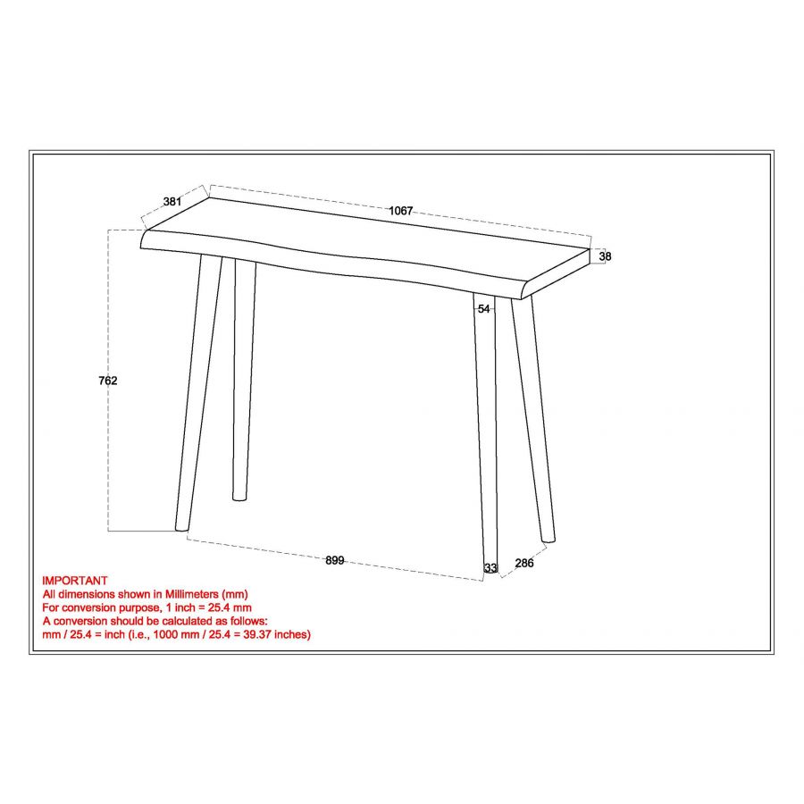 Arnav Walnut Console/Desk