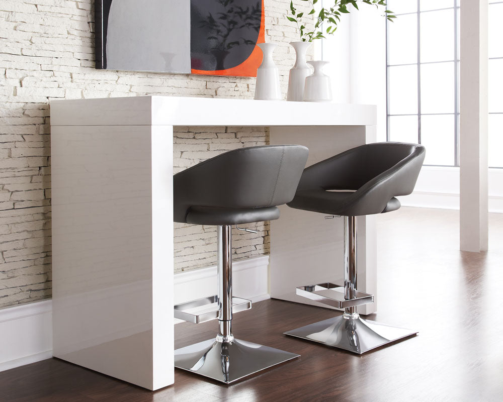 Faro Bar Table - High Gloss White