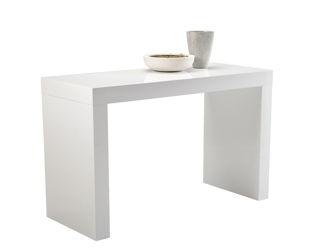 Faro Counter Table - High Gloss White