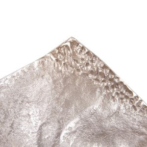 Aluminum Champagne Silver Hammered Small Bowl