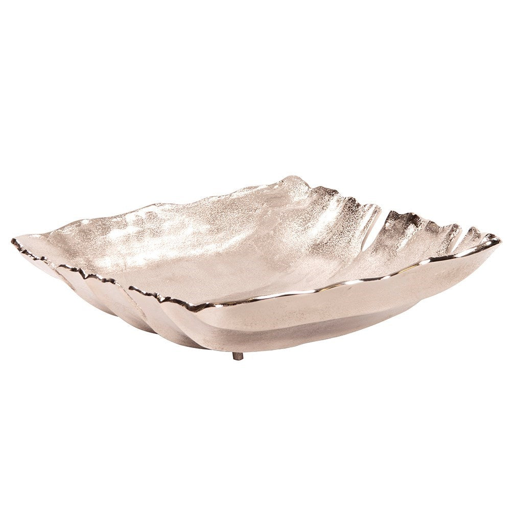 Square Nickel Aluminum Bowl, Large