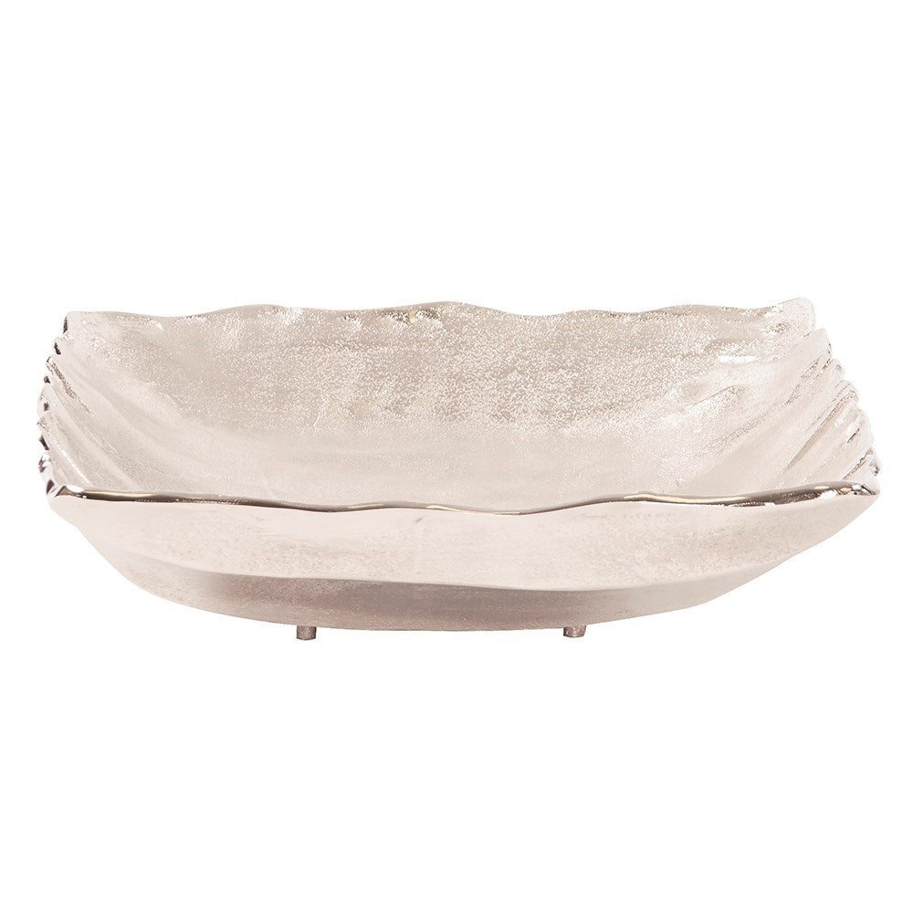 Square Nickel Aluminum Bowl, Large