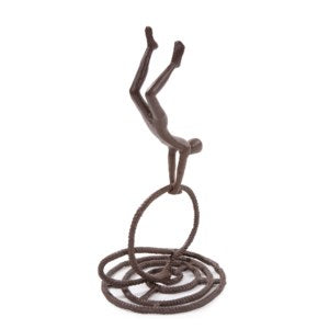 Rope Wrangler Aluminum Sculpture