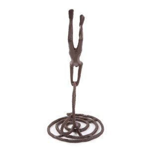 Rope Wrangler Aluminum Sculpture