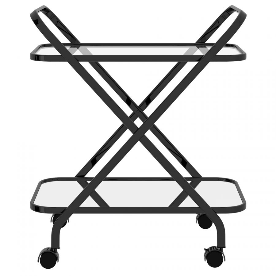 Oriso 2-Tier Black Bar Cart