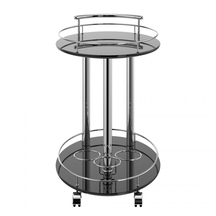 Inka 2-Tier Black Bar Cart