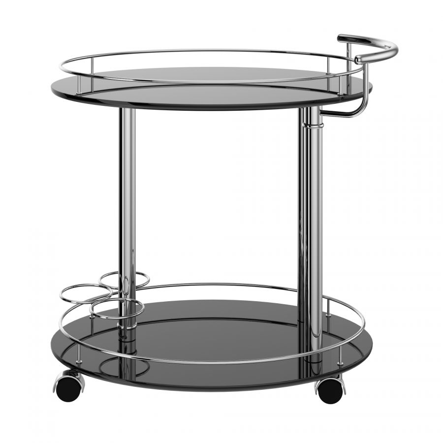 Inka 2-Tier Black Bar Cart