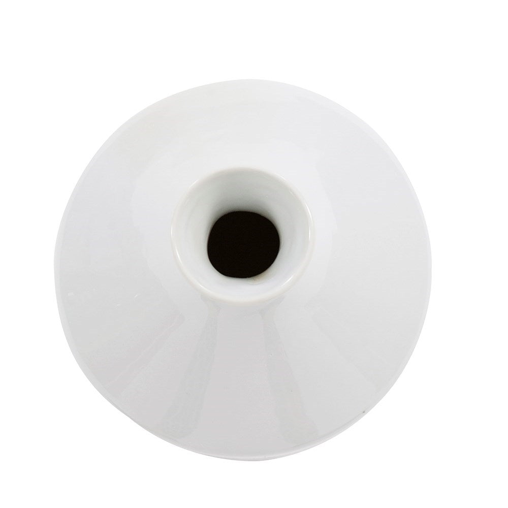 Blue and White Porcelain Bottle Vase, Large