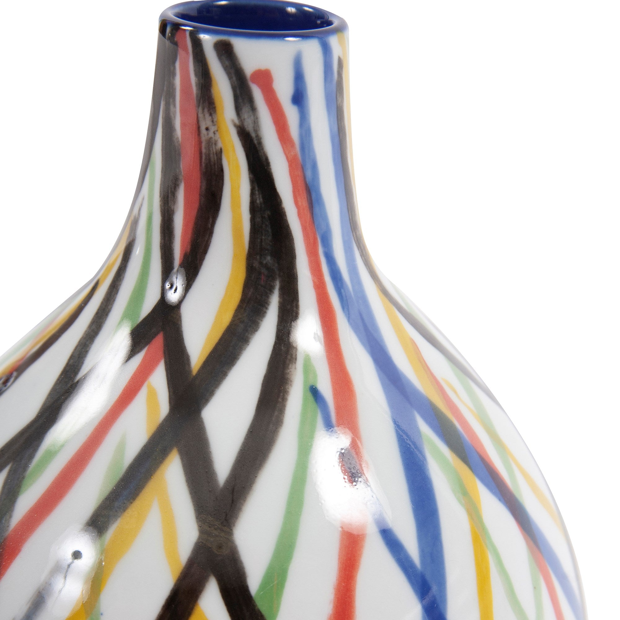 Color Web Ceramic Bottle Vase