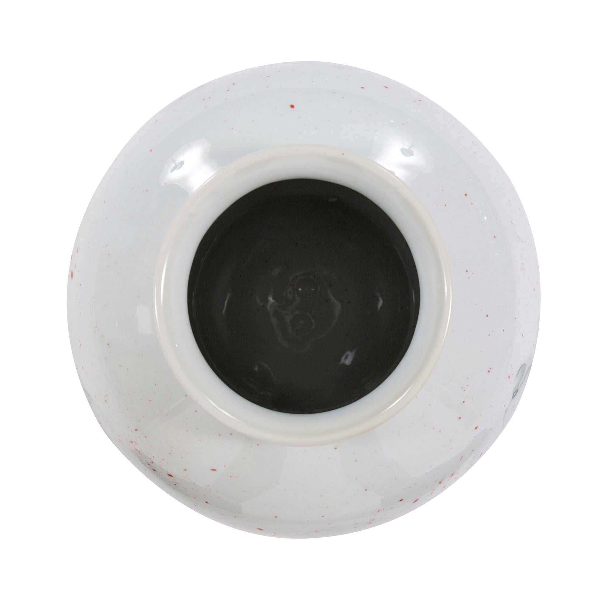 Gray and White Soap Bubble Porcelain Vase, Small