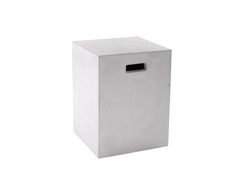 Castor End Table - White