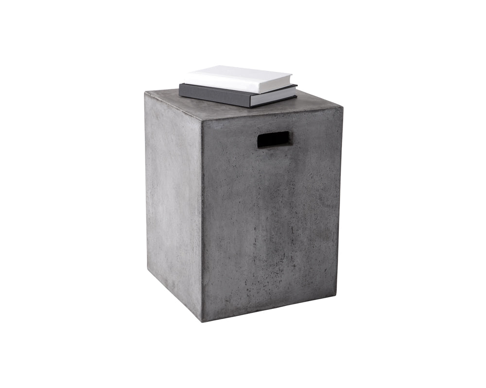 Castor End Table - Grey