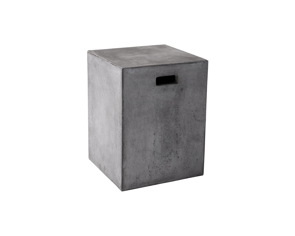 Castor End Table - Grey