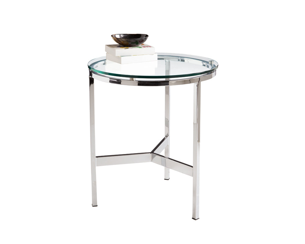 Flato End Table - Chrome