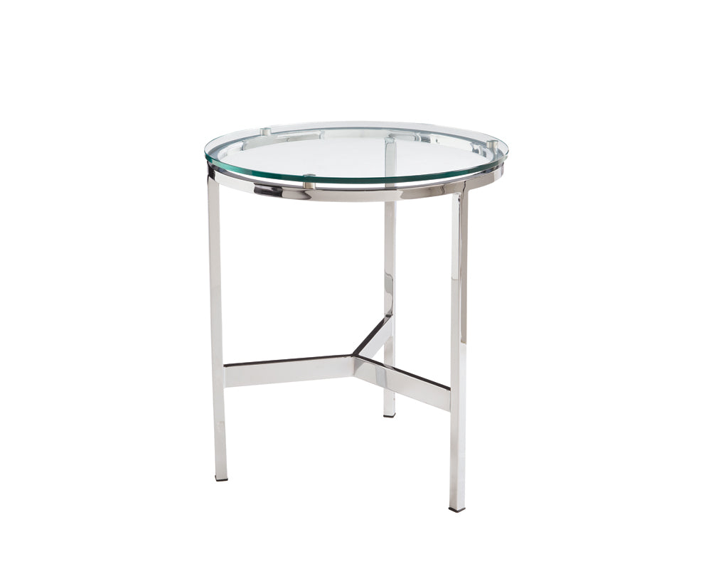 Flato End Table - Chrome