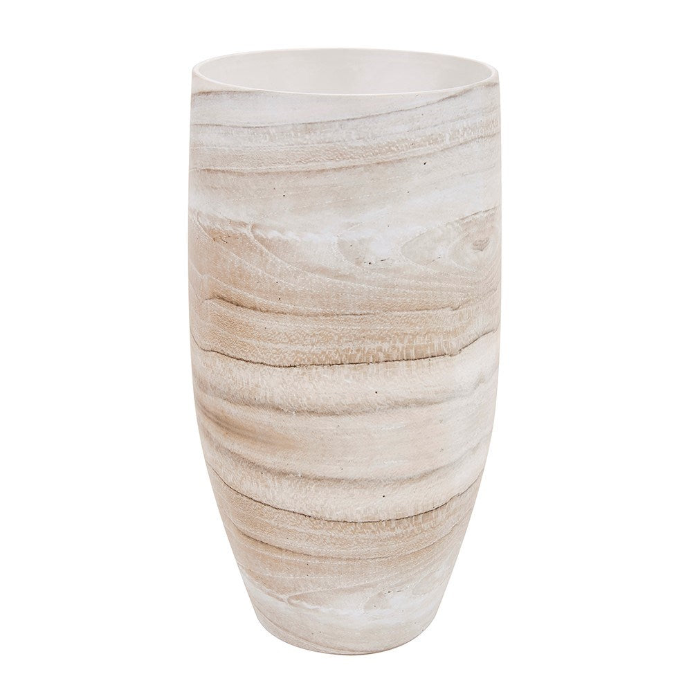 Desert Sands Tapered Ceramic Vase, Large
