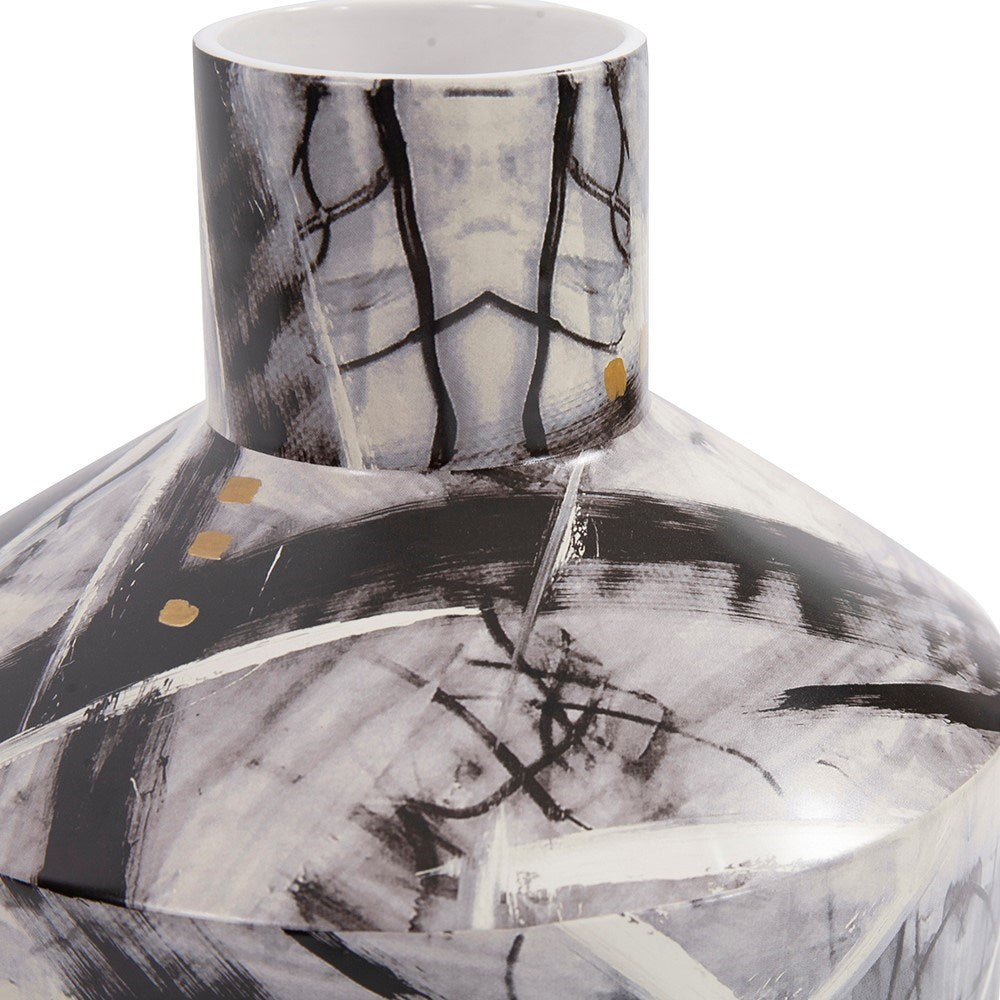 Graffiti Ceramic Bottle Vase, Small