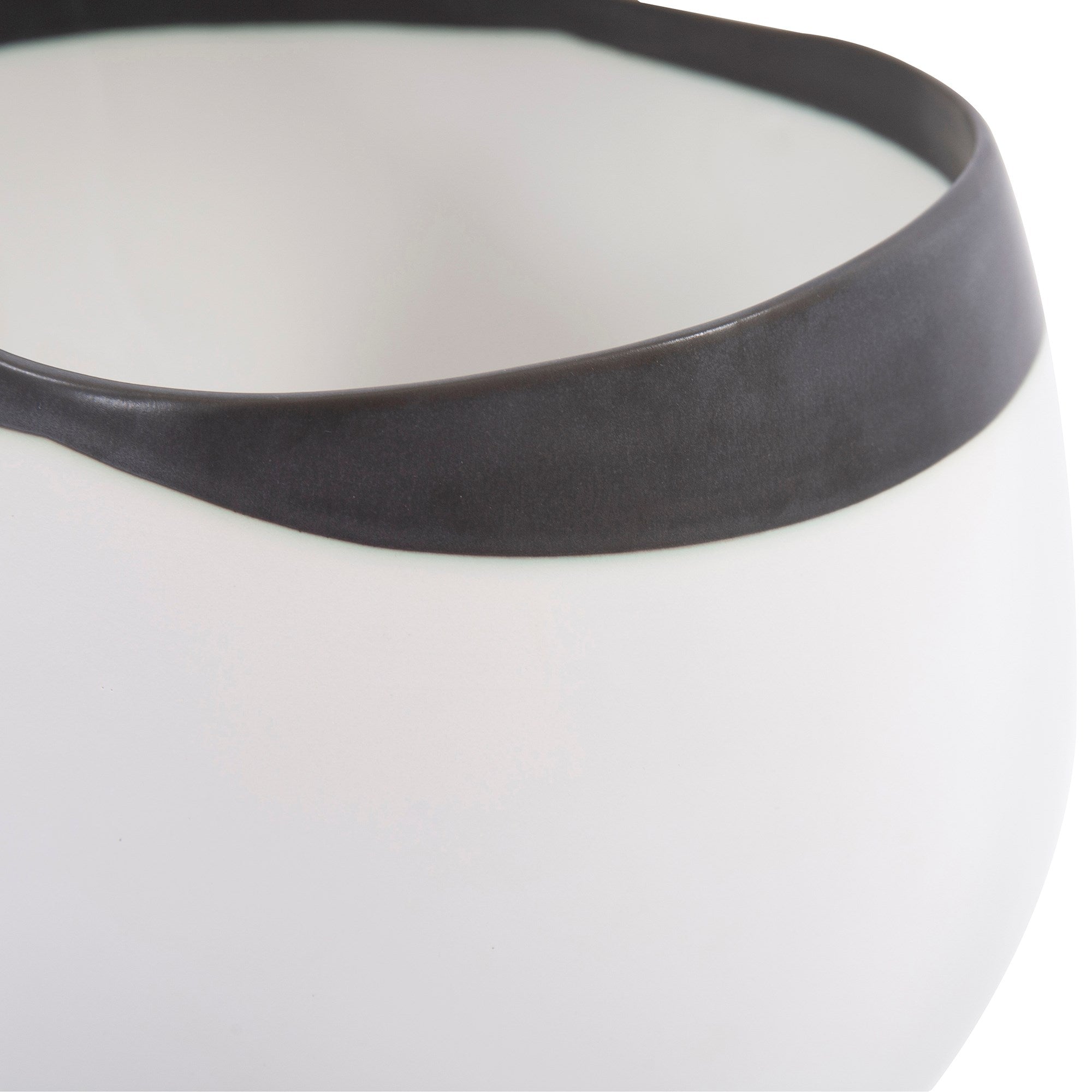 Eclipse White Ceramic Vase, Large