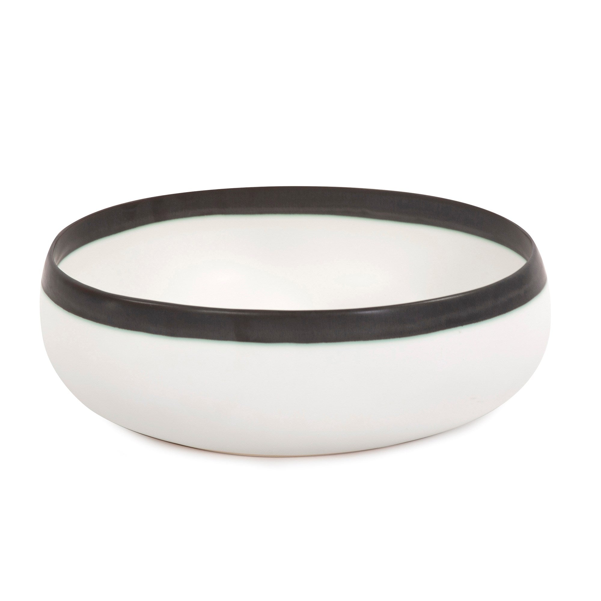 Eclipse White Ceramic Decorative Bowl