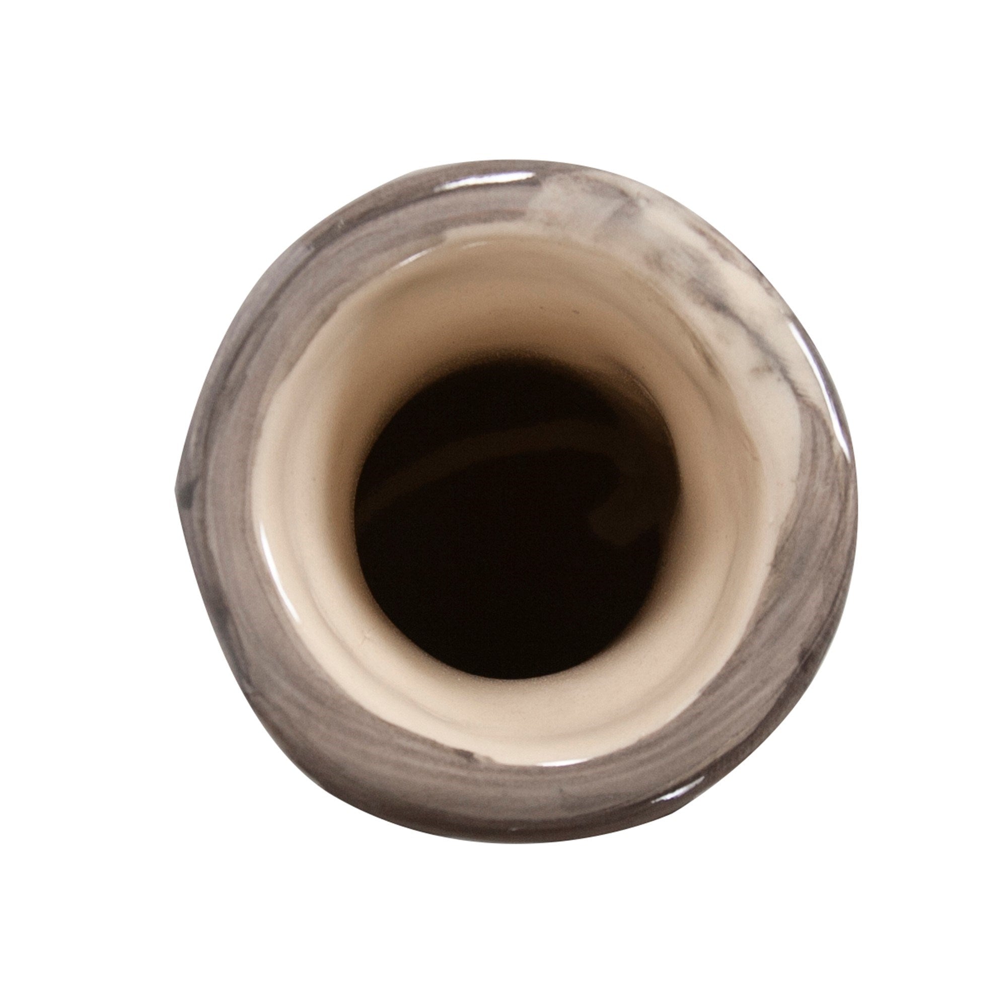 Ombre Striped Ceramic Floor Vase, Small