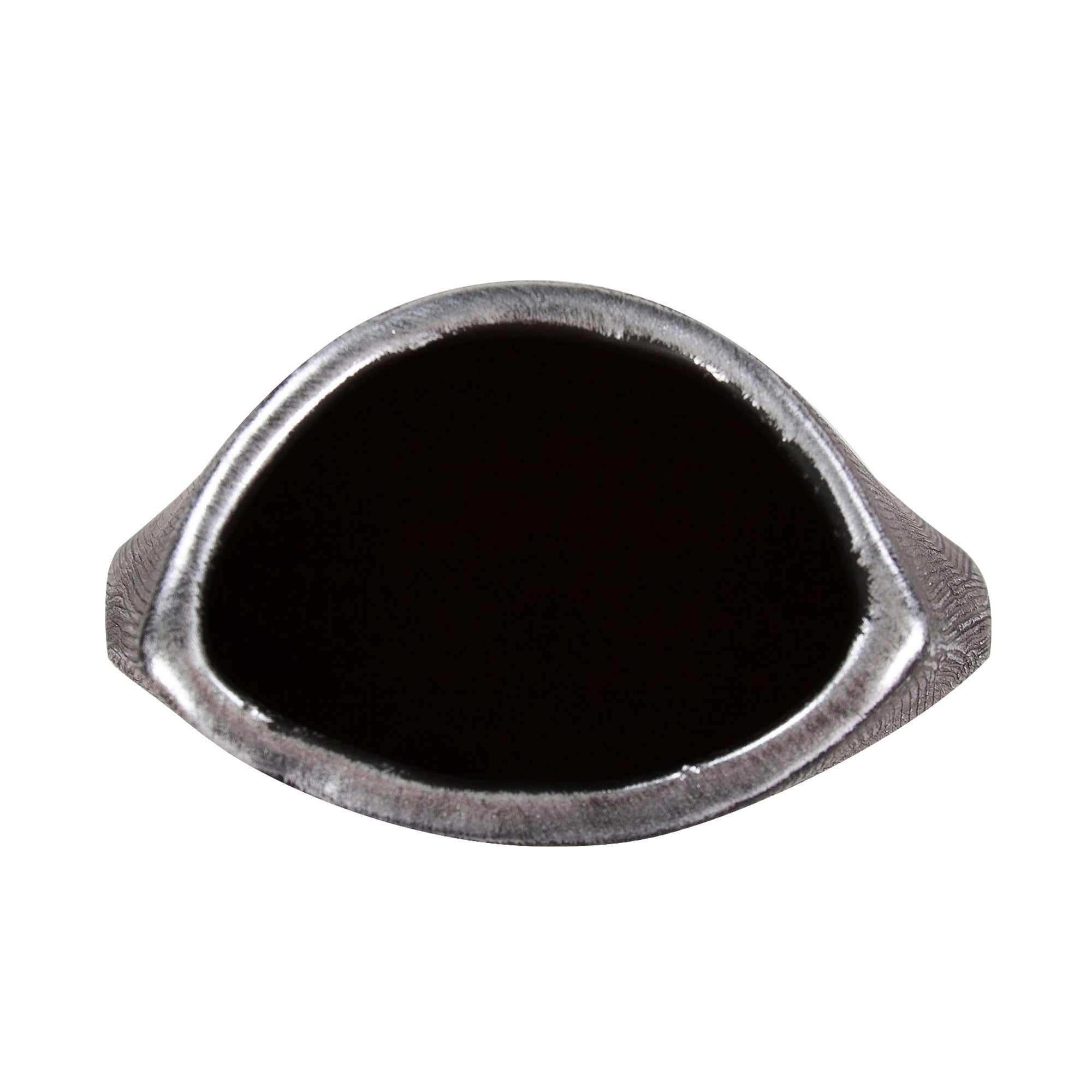 Textured Black Free Formed Ceramic Vase, Tall