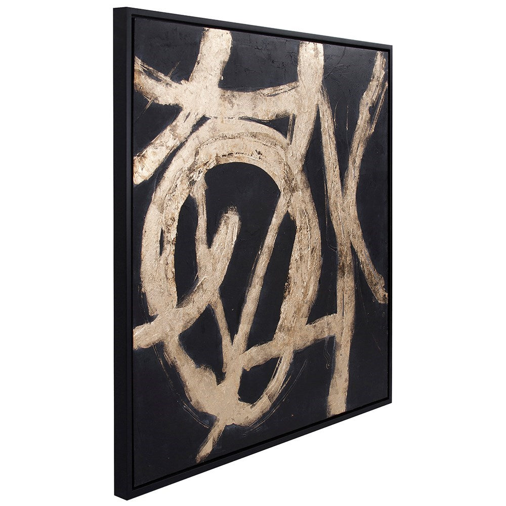 Ballare CanvasHand Painted Original Art - Black