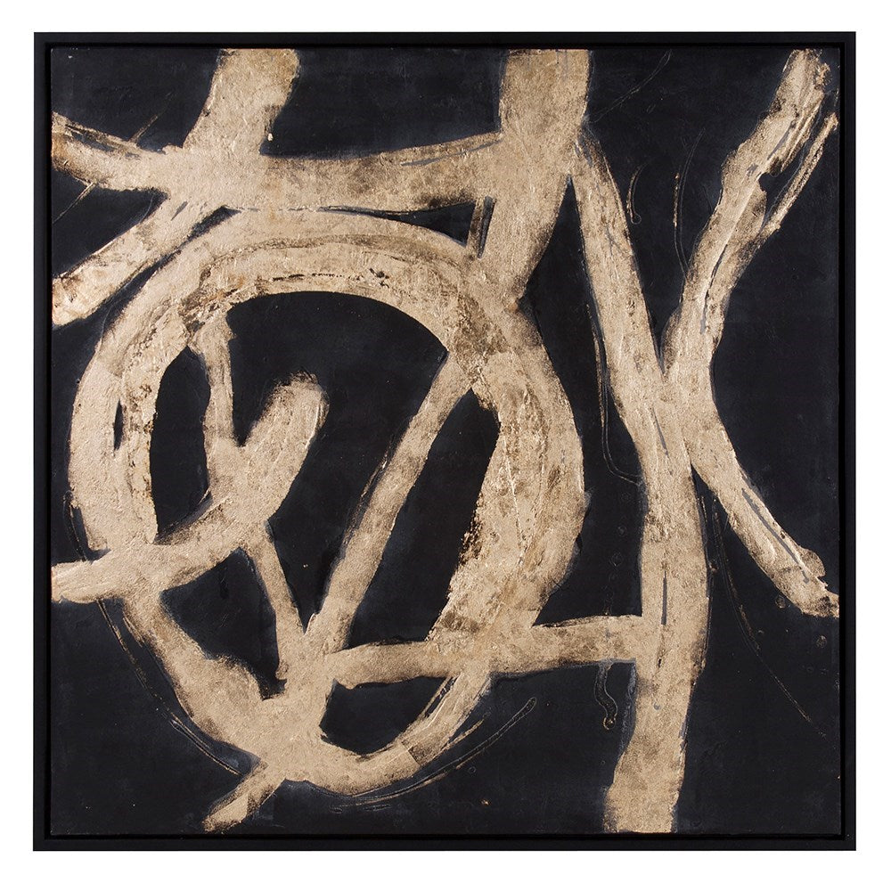 Ballare CanvasHand Painted Original Art - Black