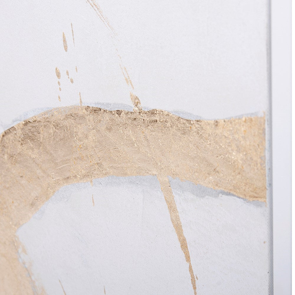 Ballare Canvas Hand Painted Original Art - White