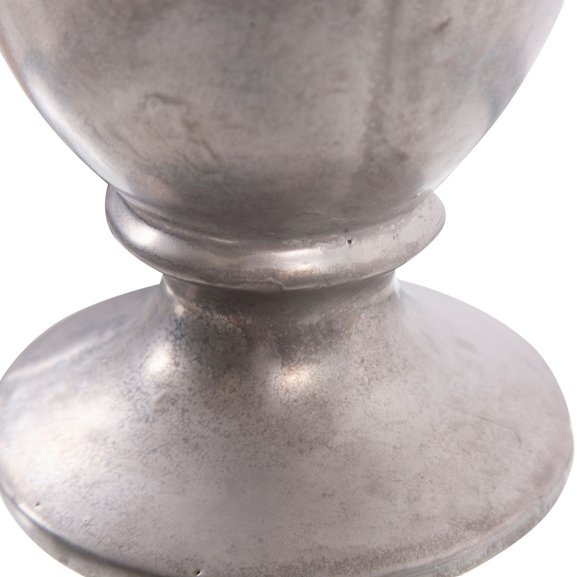 Country Silver Ceramic Vase