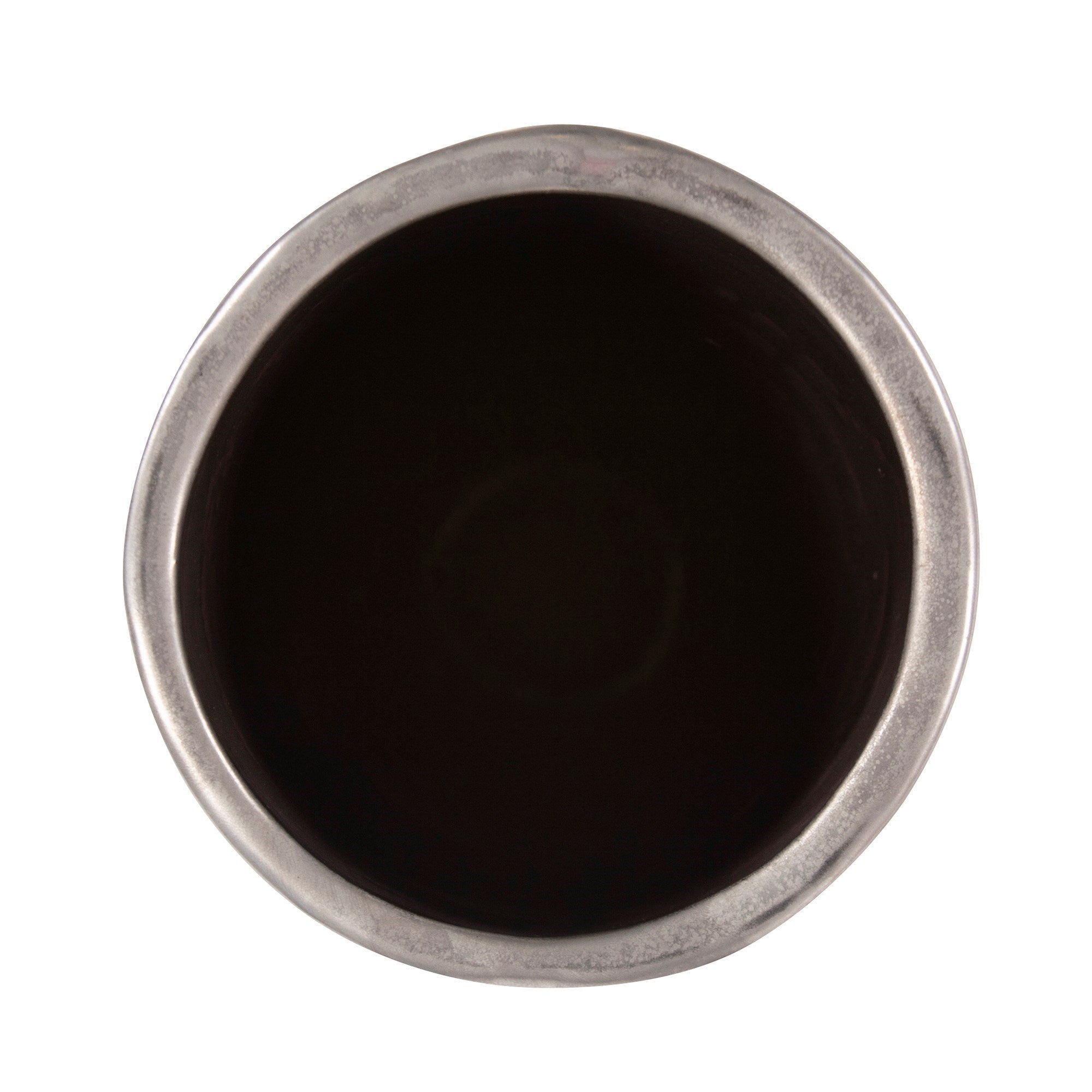 Country Silver Ceramic Vase