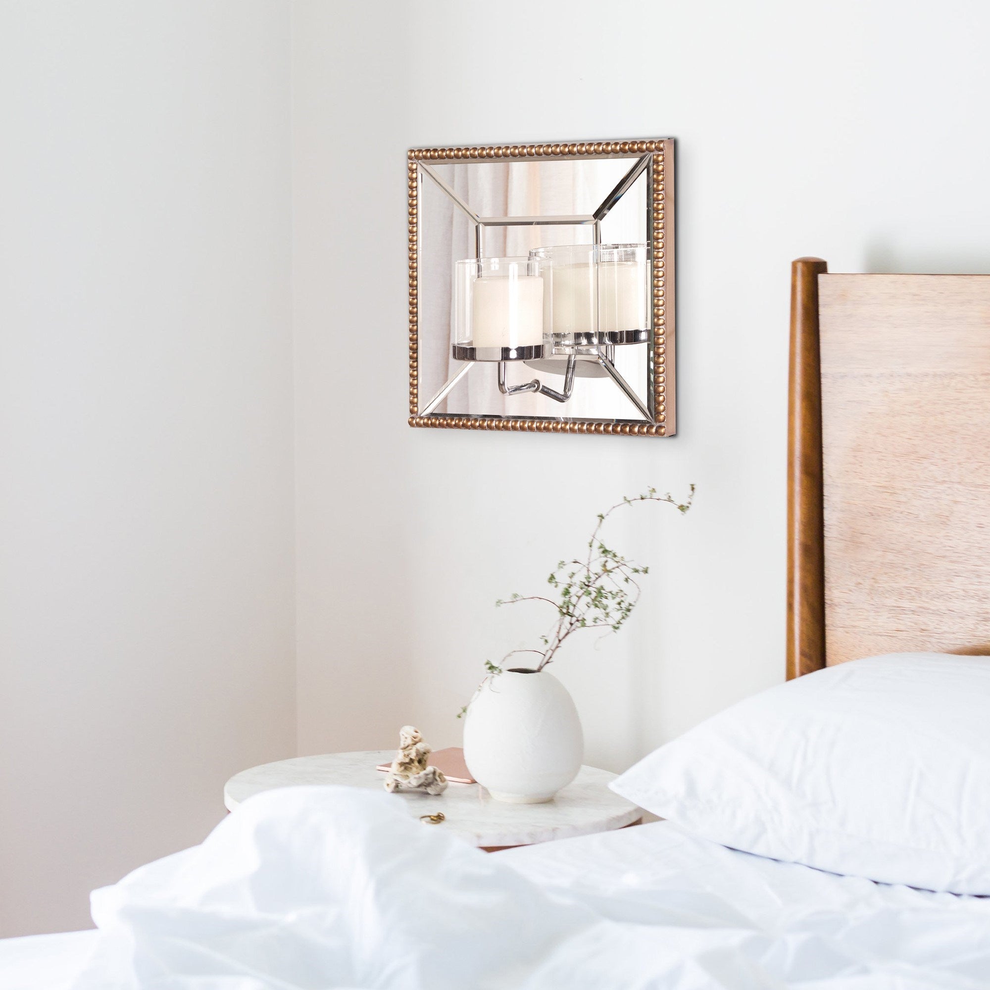 Lydia Mirror with Candle Holder