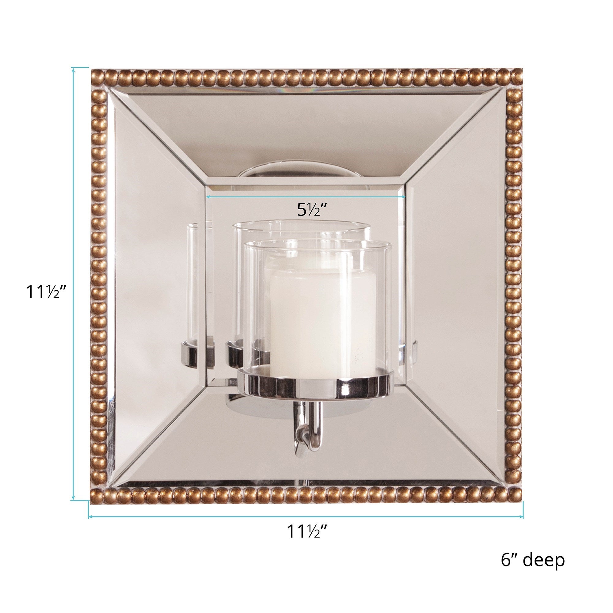 Lydia Mirror w/ Candle Holder