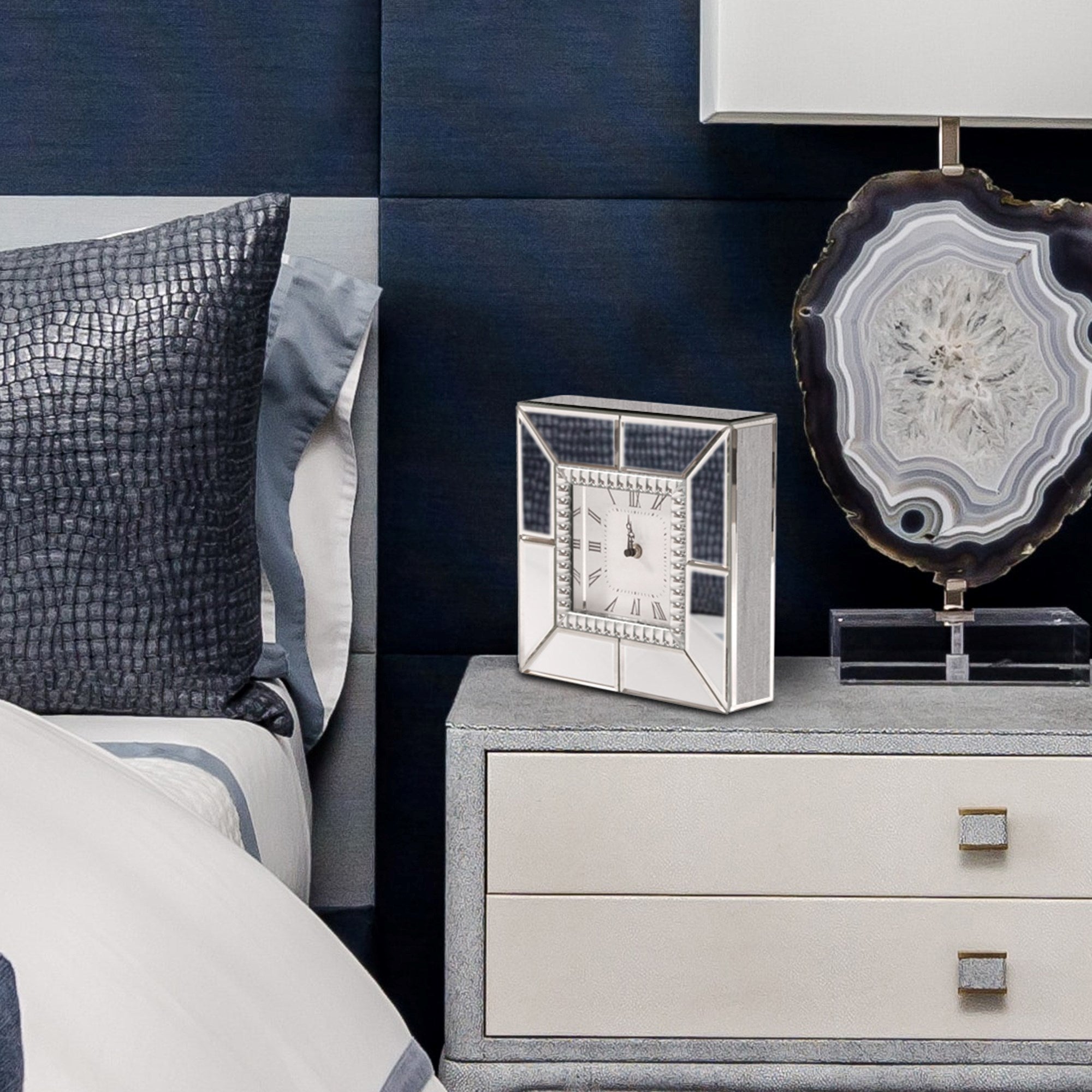 Mirrored Table Clock