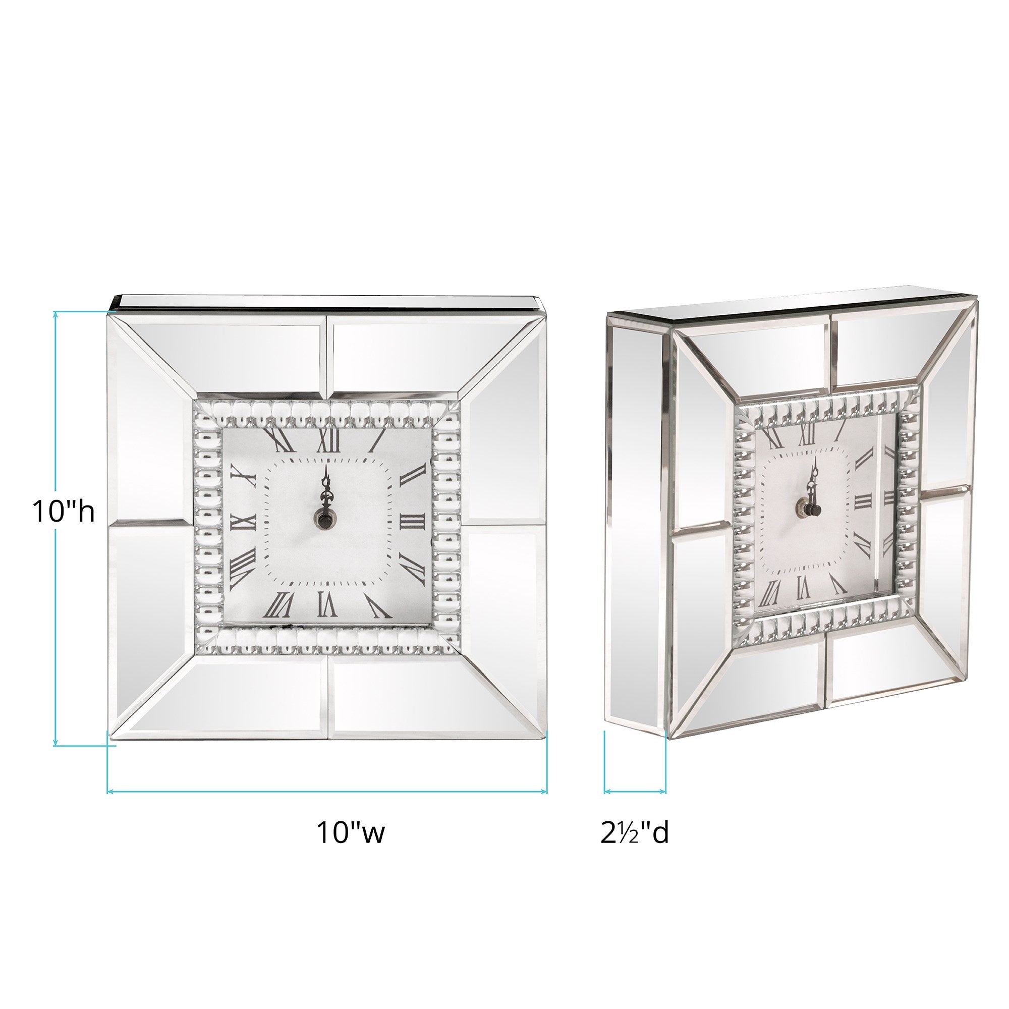 Mirrored Table Clock