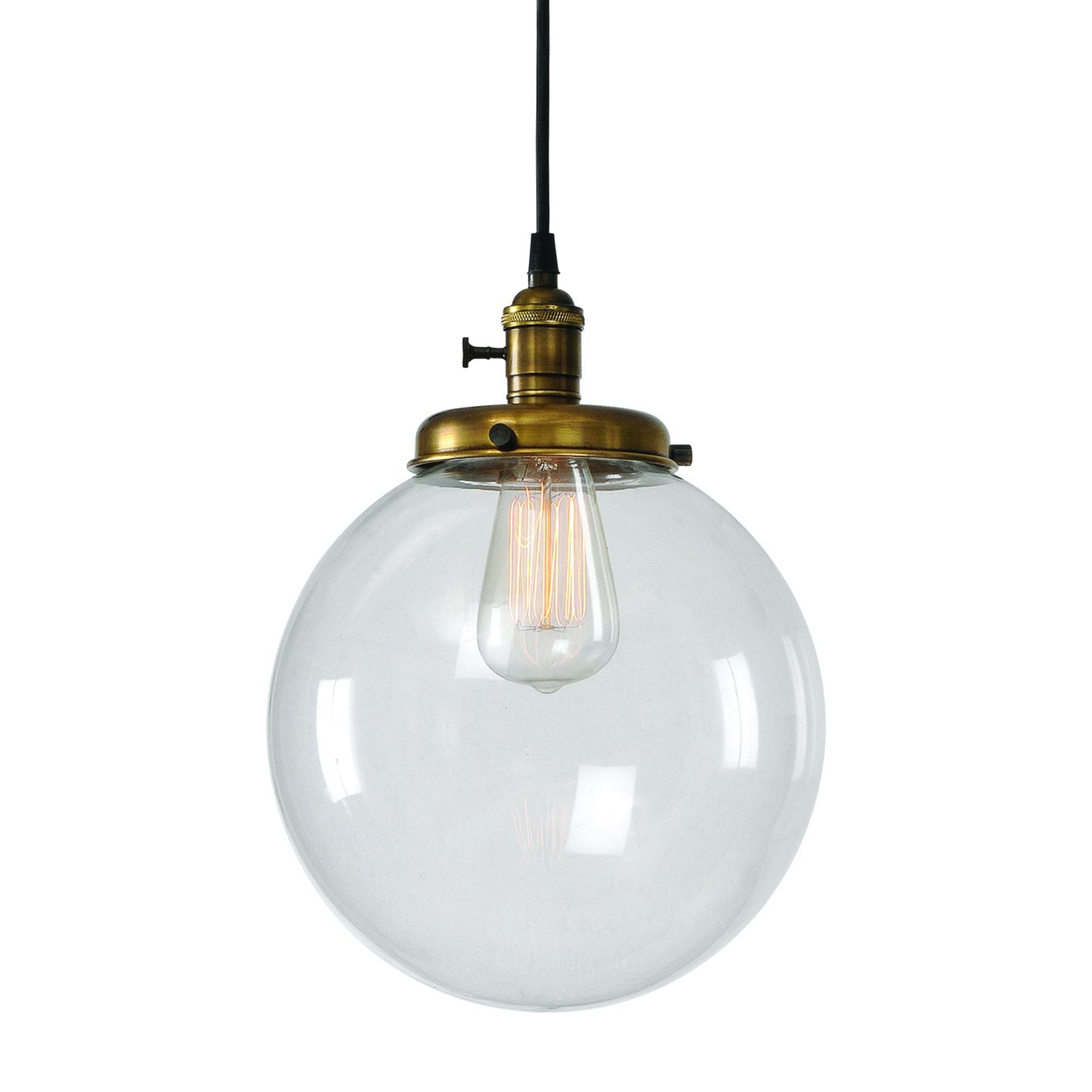 Antonio 10" Iron - Antique Brass Finish Ceiling Light