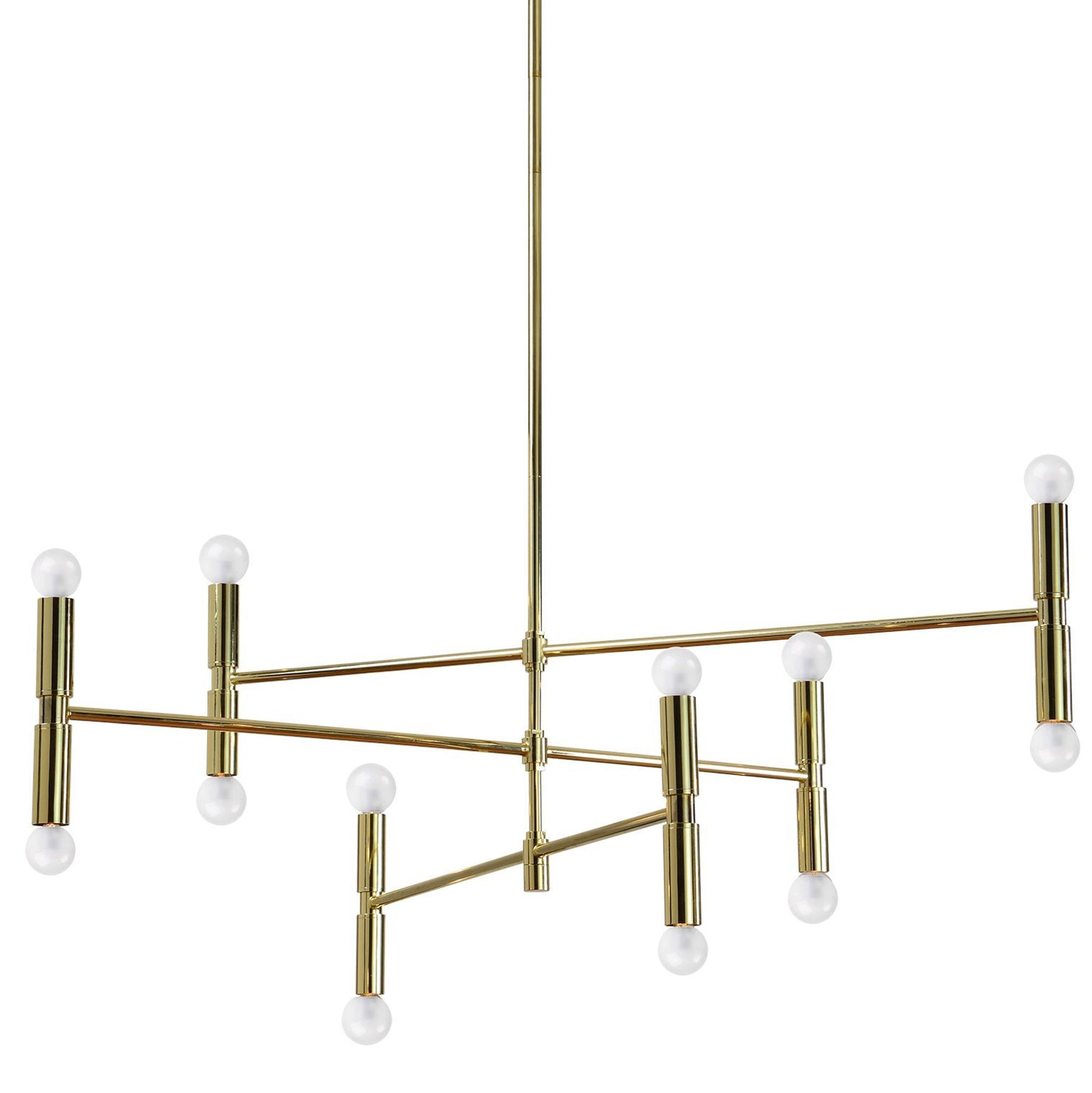 Axis 43" Polished Gold Plated Ceiling Light