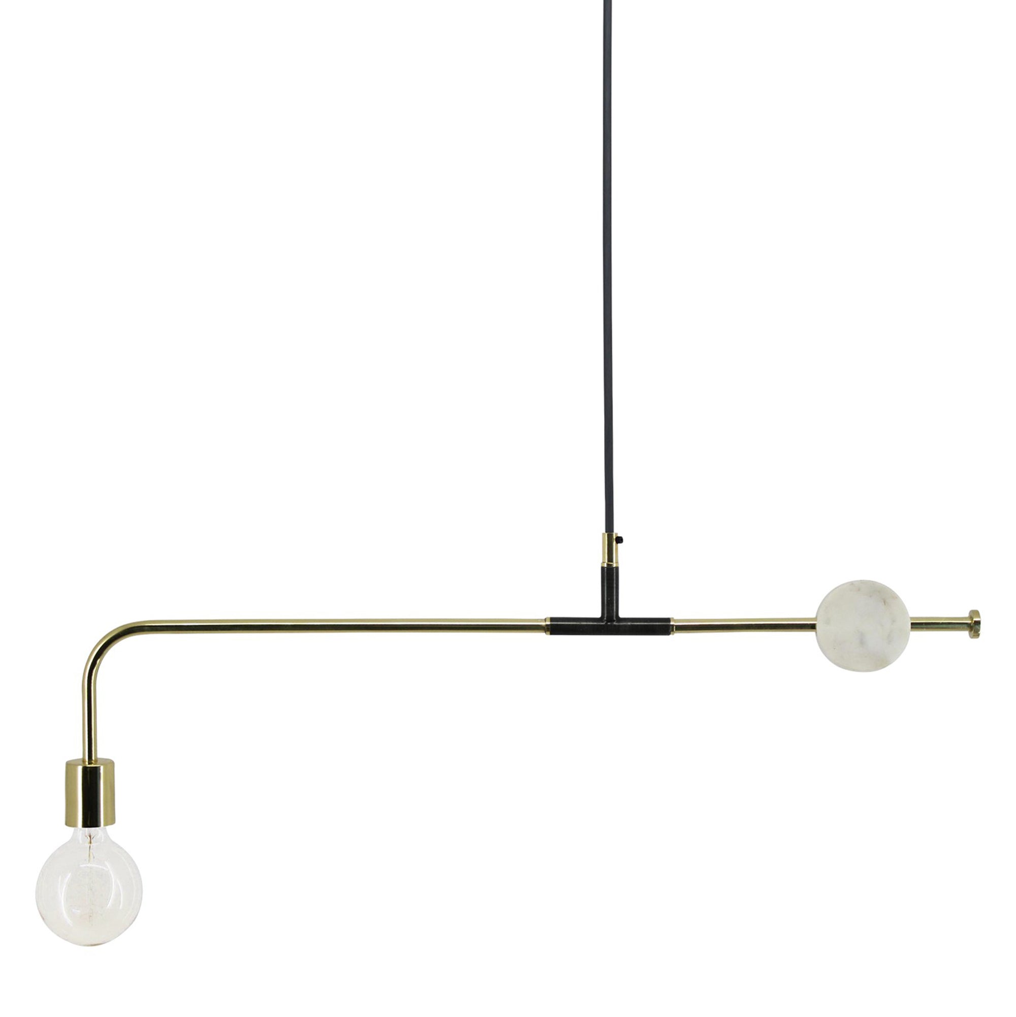 Fairfax 32" Antique Brass Plated Ceiling Light