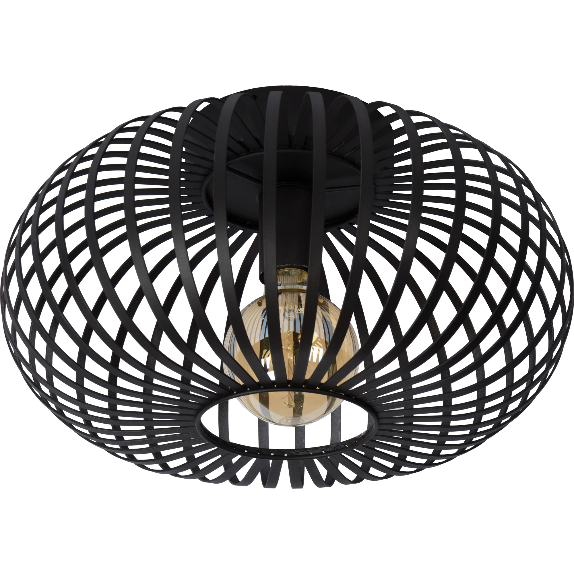 Ivy 16" Iron - Black Powder Coated Ceiling Light