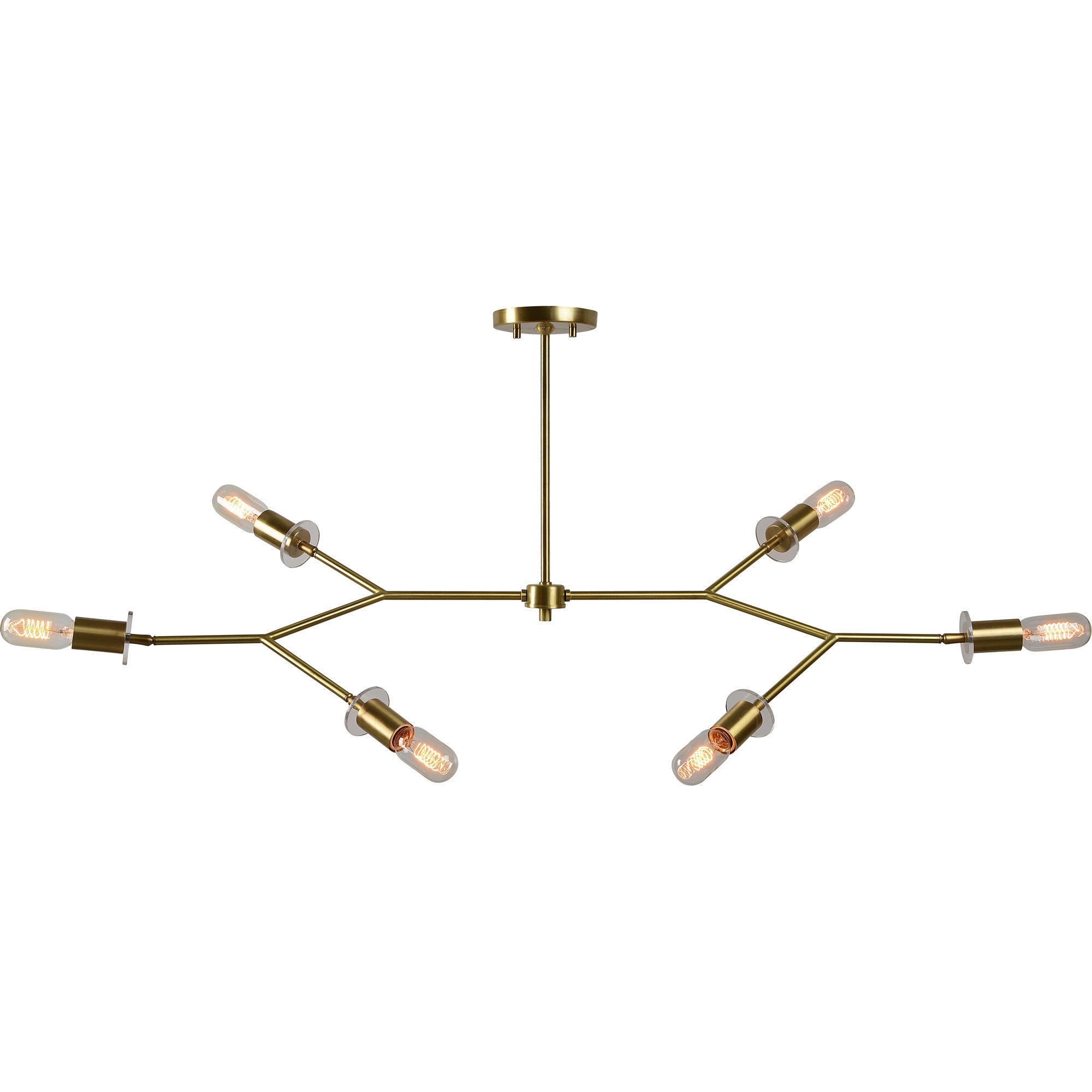 Darcy 45" Iron - Satin Brass Ceiling Light