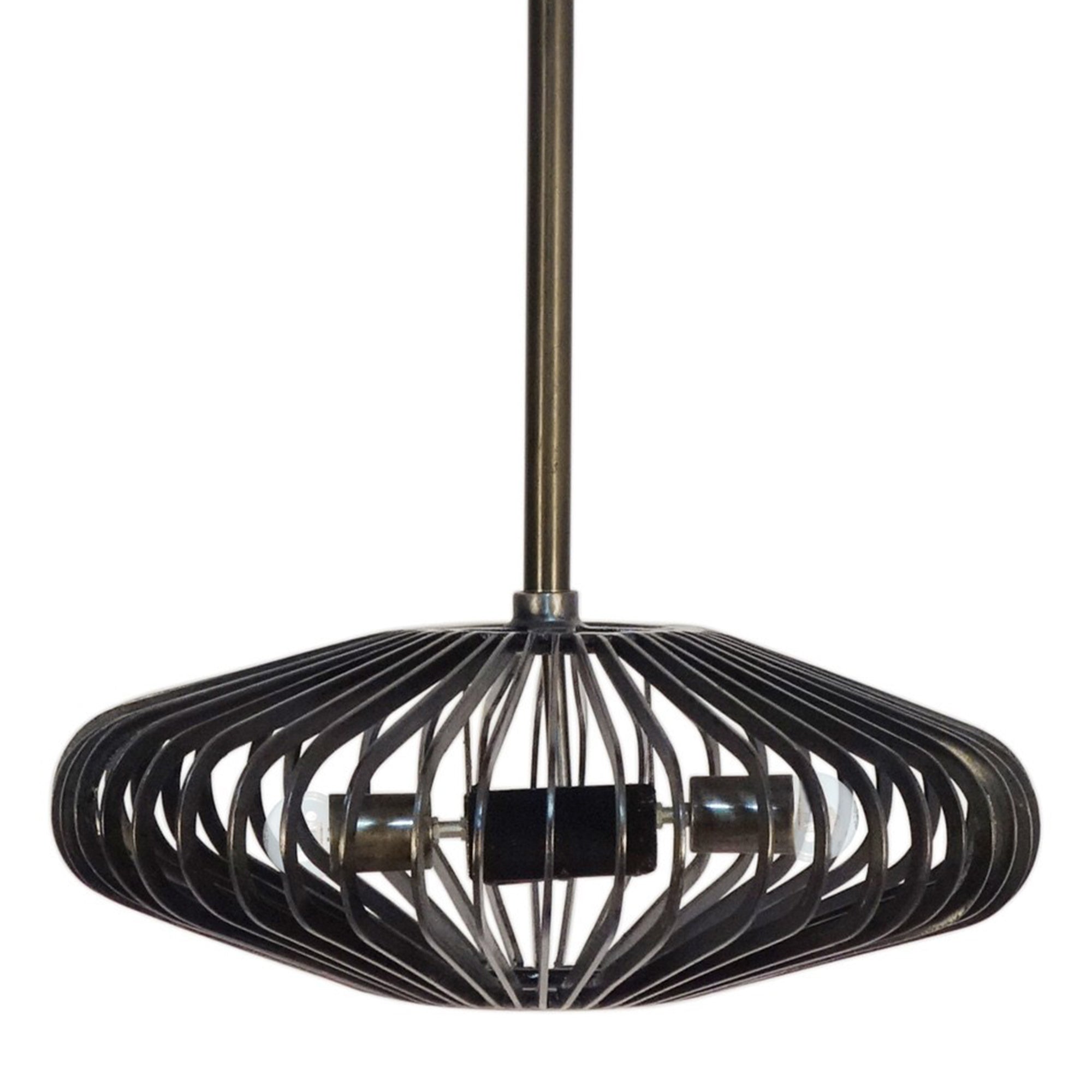 Crux 22" Iron - Antique Grey Ceiling Light