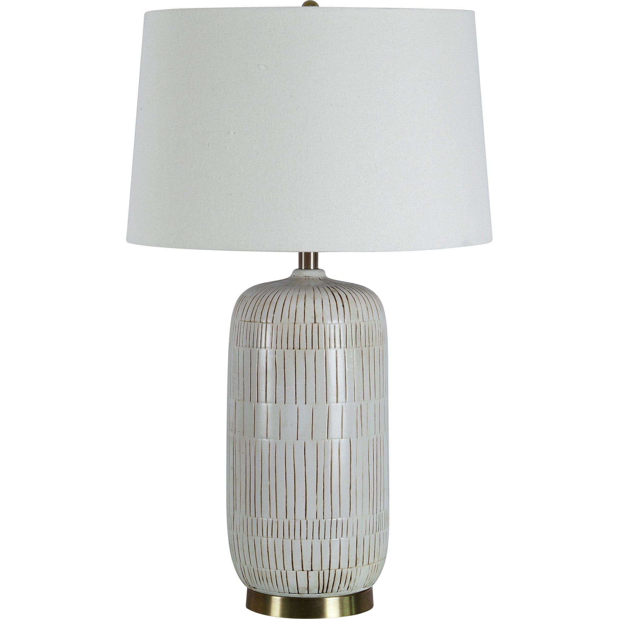 Pierce 18" Embossed Ceramic Table Lamp