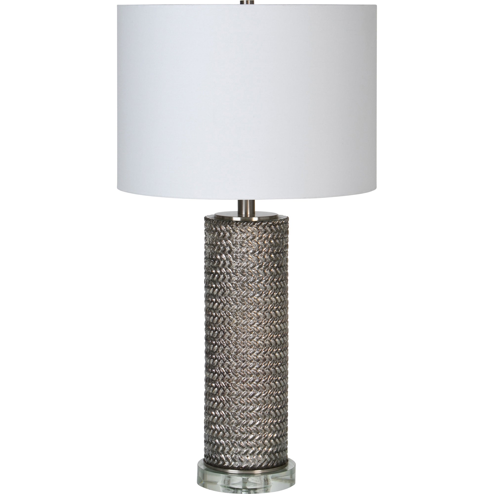 Lombardi 14" Mercury - Crystal Table Lamp