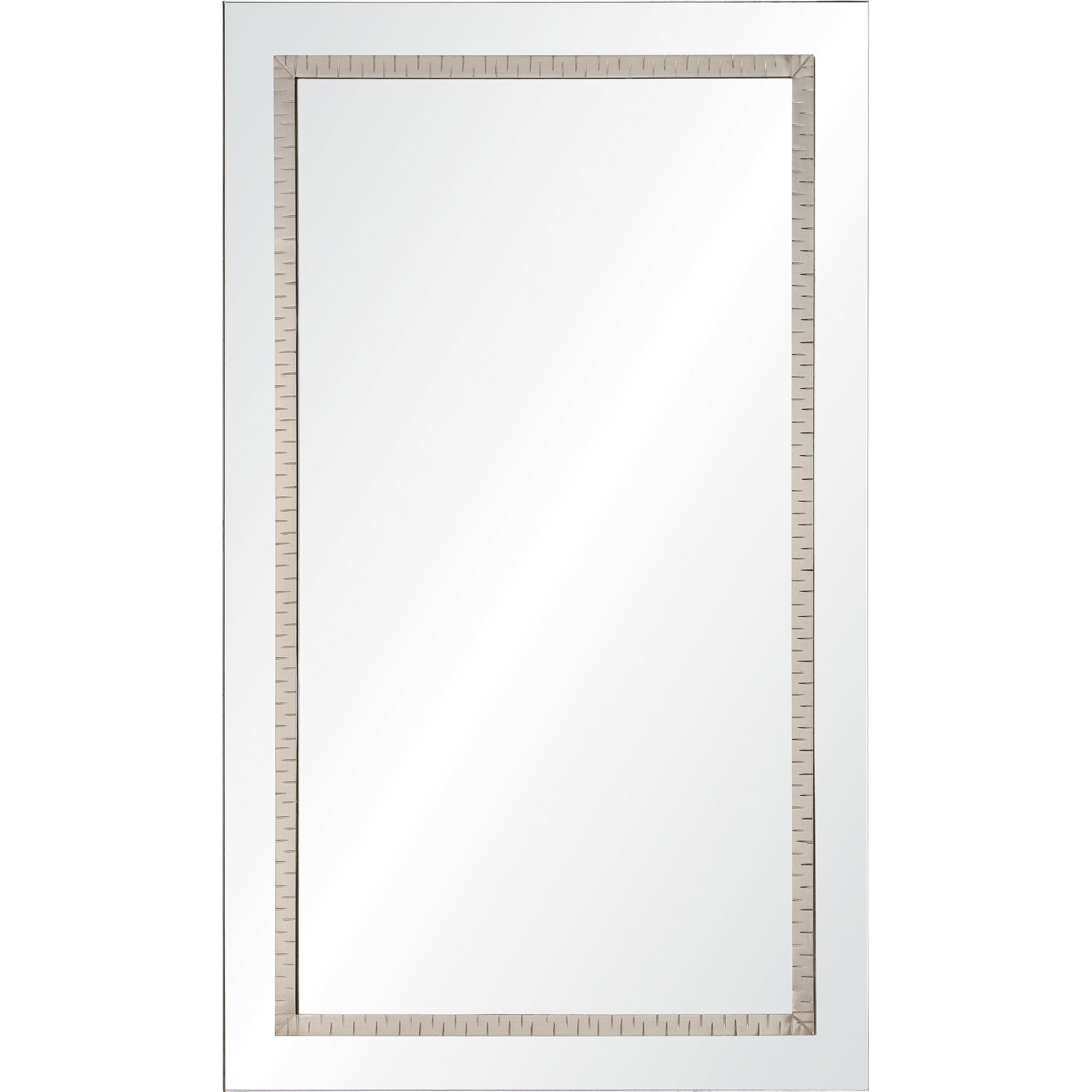 Shanton 24" Polished - Iron - Satin Nickel Mirror