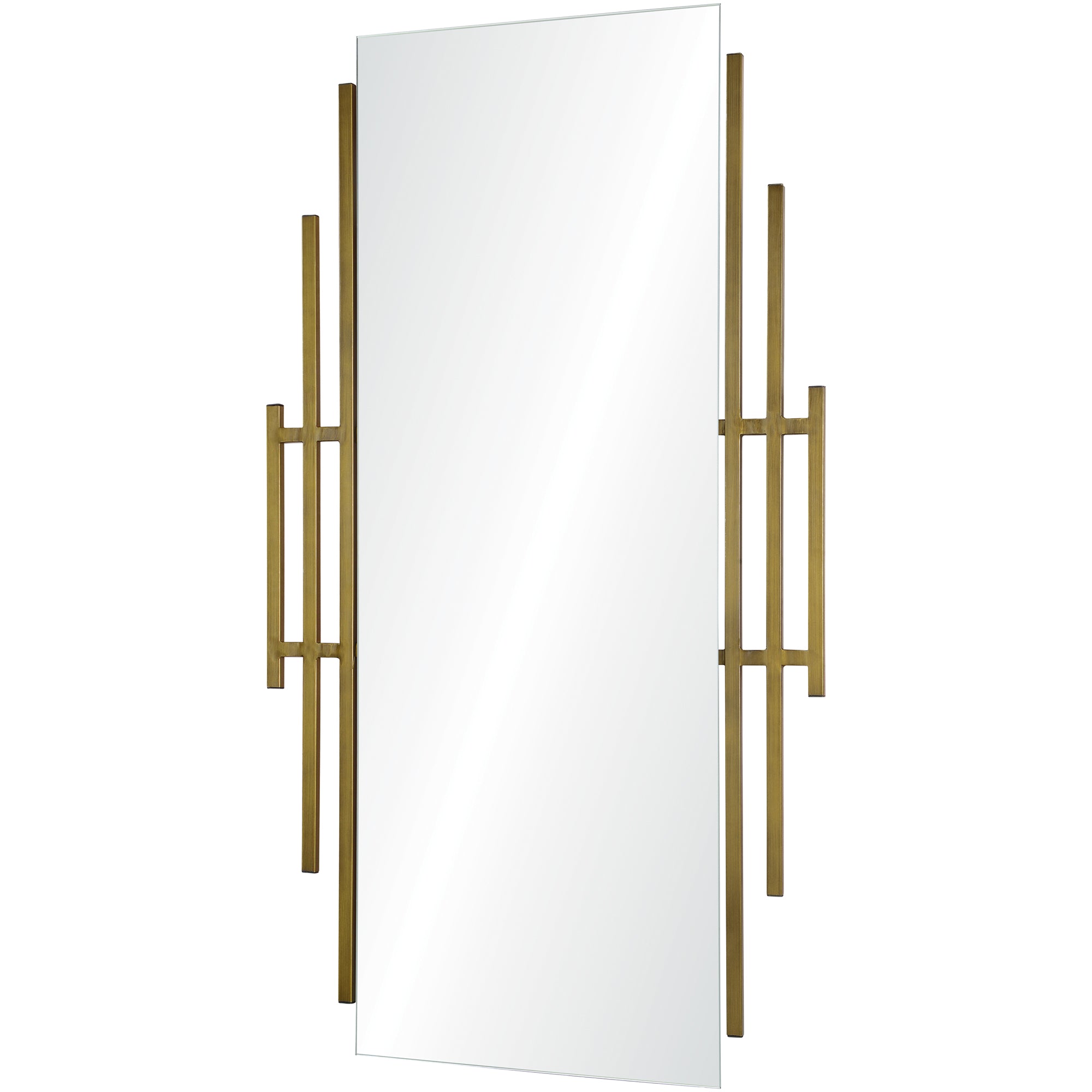 Abi 30" Antique Brass - Polished Mirror