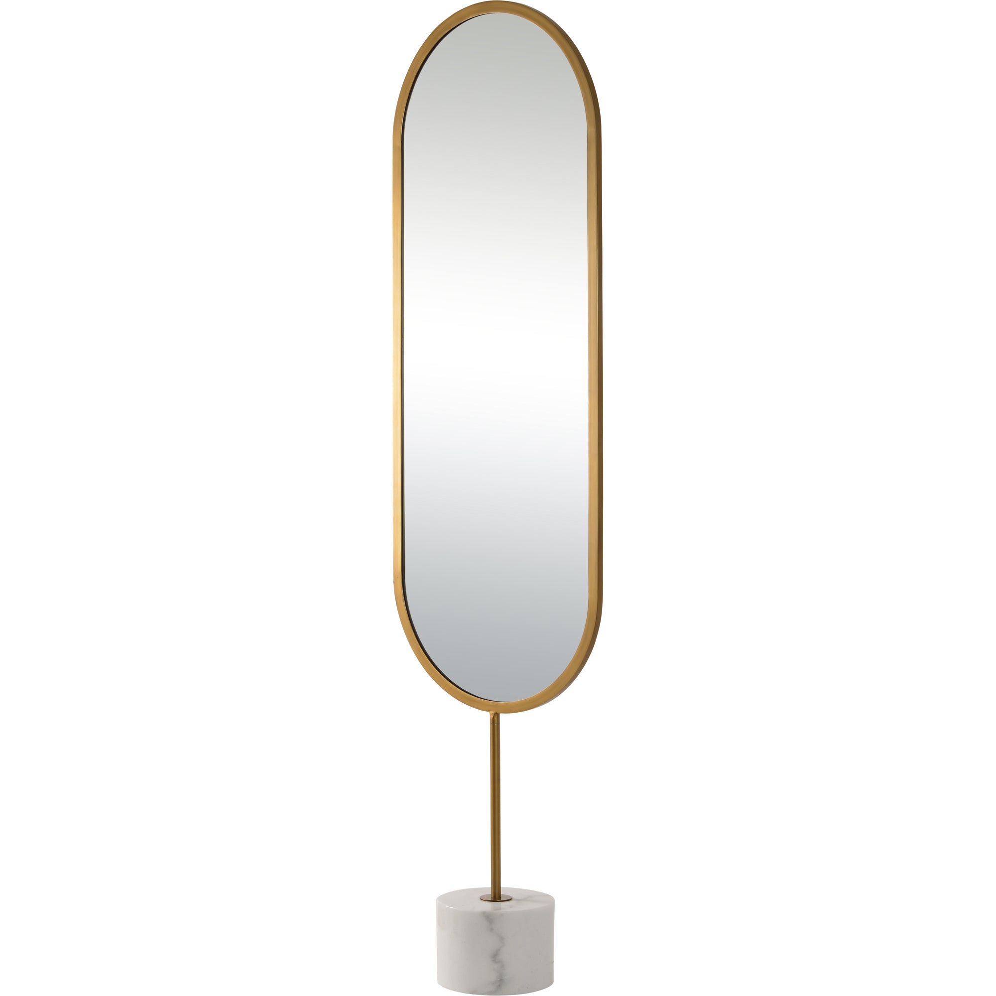 Taio 19" Iron - Antique Brass Mirror