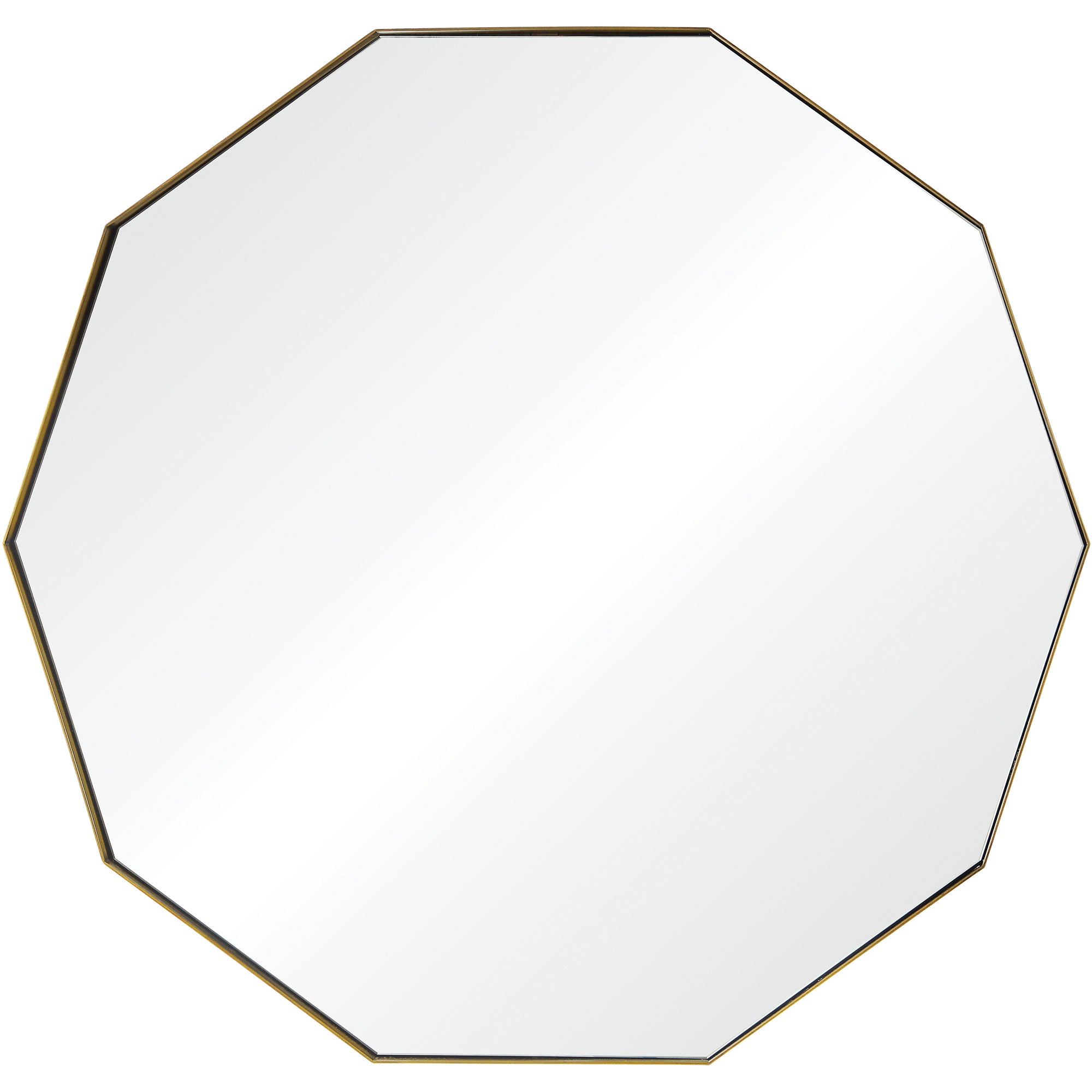 Cruz 40" Iron - Antique Brass Mirror