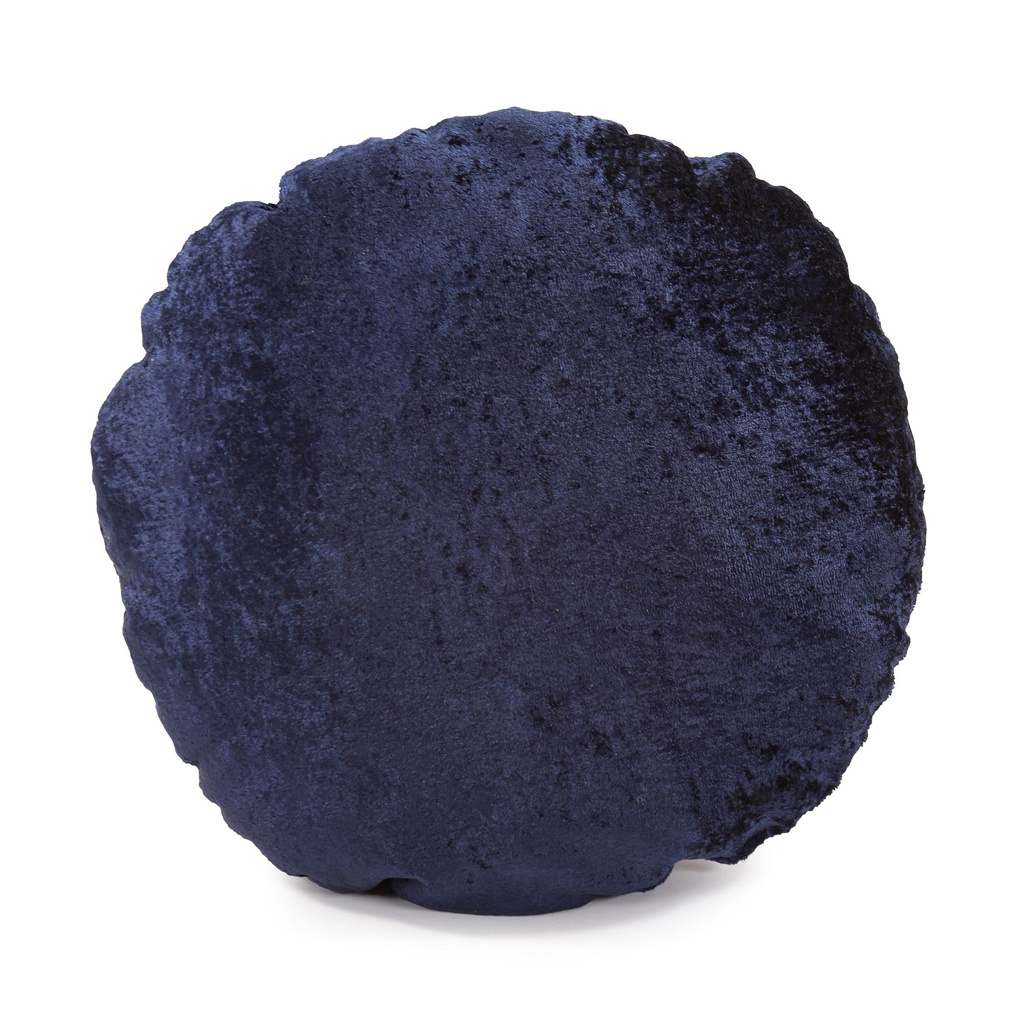 Amaron Midnight Crushed Velvet Round Pillow- 18"