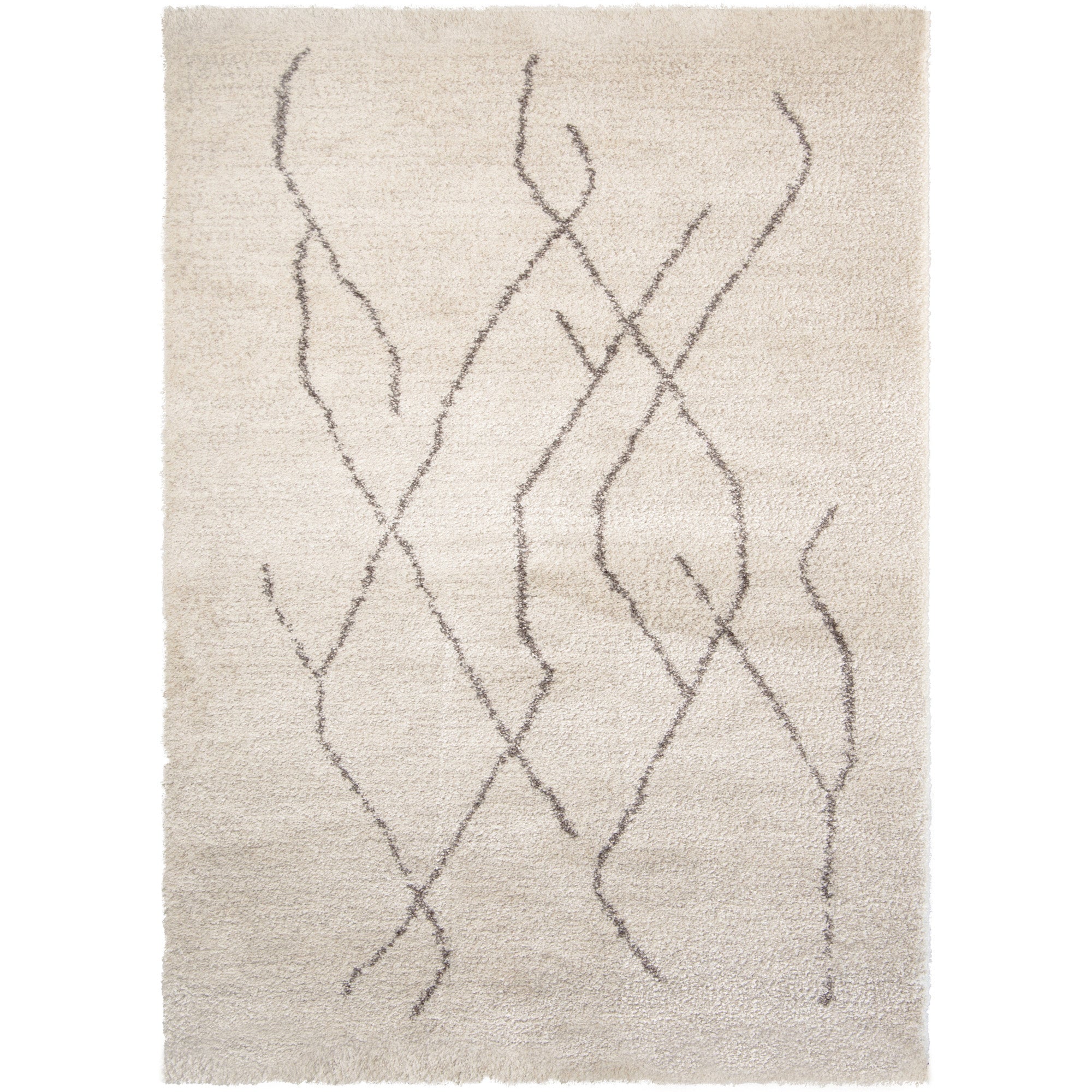 Wilma 5' x 7' Cream - Polyester Rug